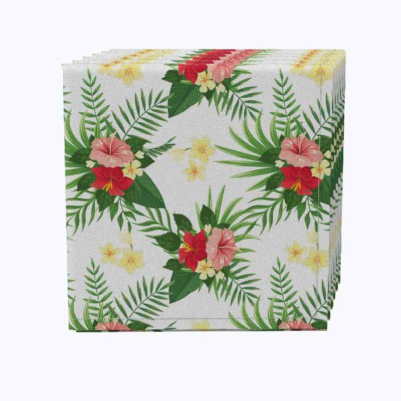 Designer ceramic plates for dining-Hibiscus Check Napkins