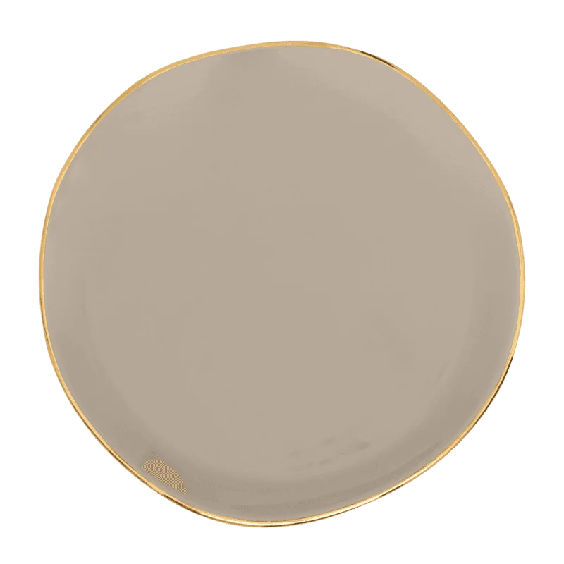 Soft-touch ceramic dishes for home-Good Morning plate Ø17 cm - Gray Morn