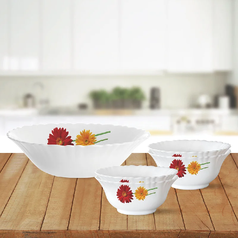 Affordable plastic plates for parties-Larah by Borosil Zinnia Pudding Set