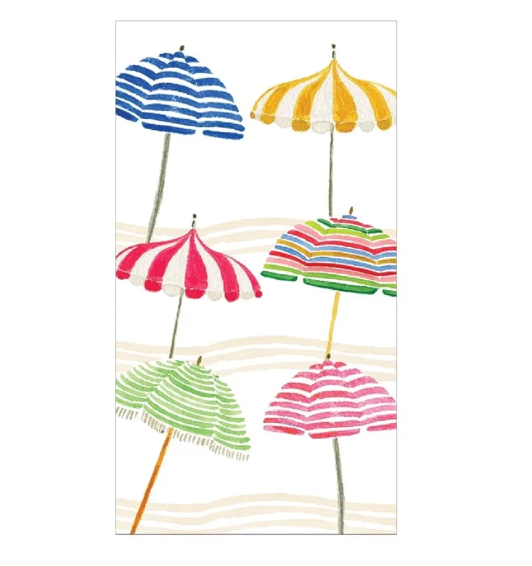 Portable serving trays for picnics-Beach Umbrellas Paper Guest Towel Napkins