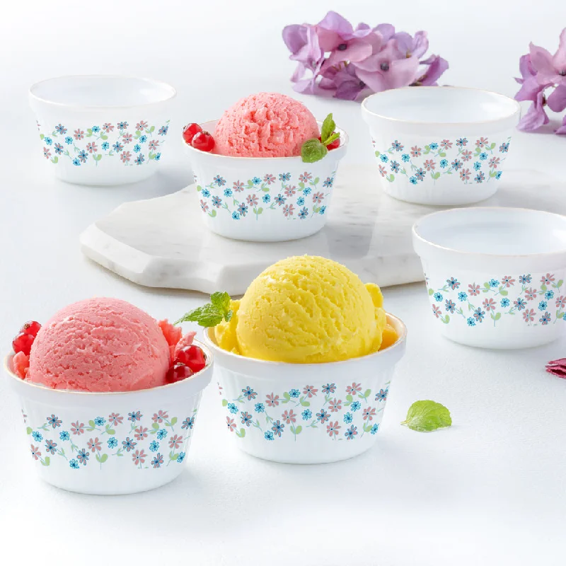 Durable melamine dishes for kids-Larah by Borosil Jubilee Ice Cream Bowl Set