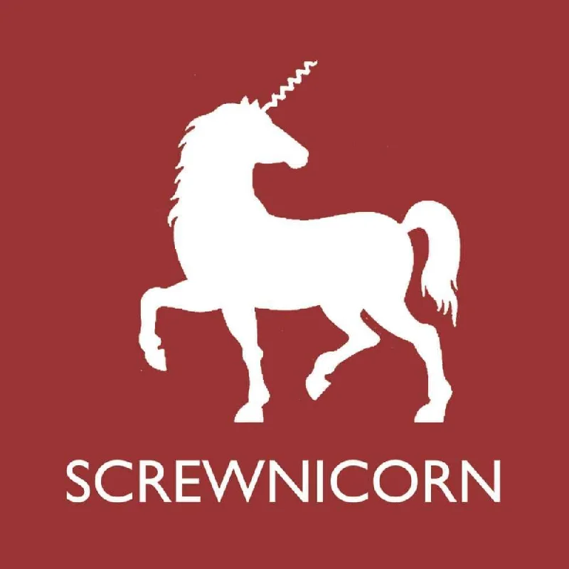 Chic ceramic platters with designs-Screwnicorn Beverage Napkin