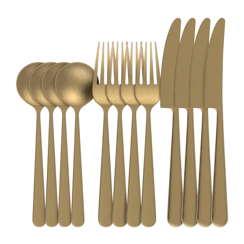 Designer dinnerware for formal events-12pc Cutlery Set - Western