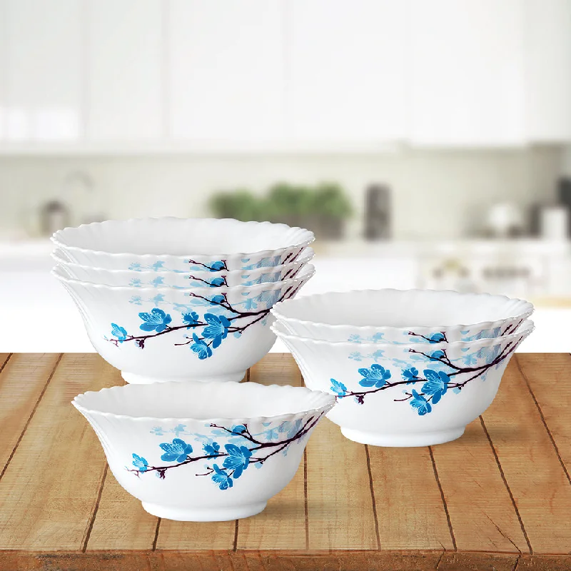 Affordable dinnerware sets for families-Larah by Borosil Mimosa Veg Bowl Set