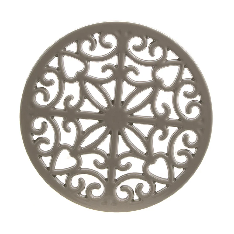 Stylish cutlery sets for modern kitchens-TRIVET Kitchen Round Cast Iron Mushroom 20cm