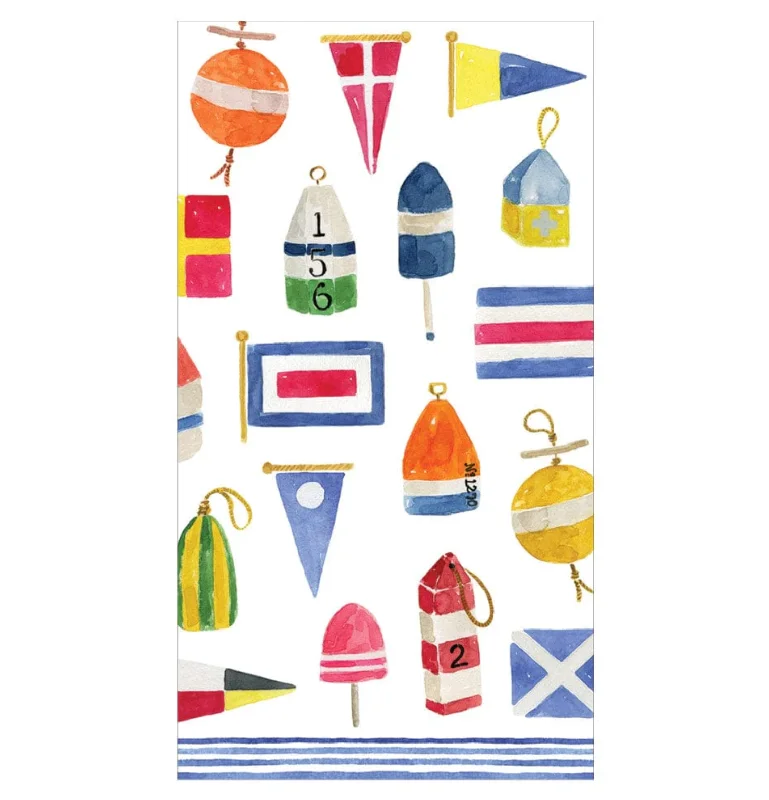 Affordable dinnerware sets for families-Nantucket Guest Towel Napkins