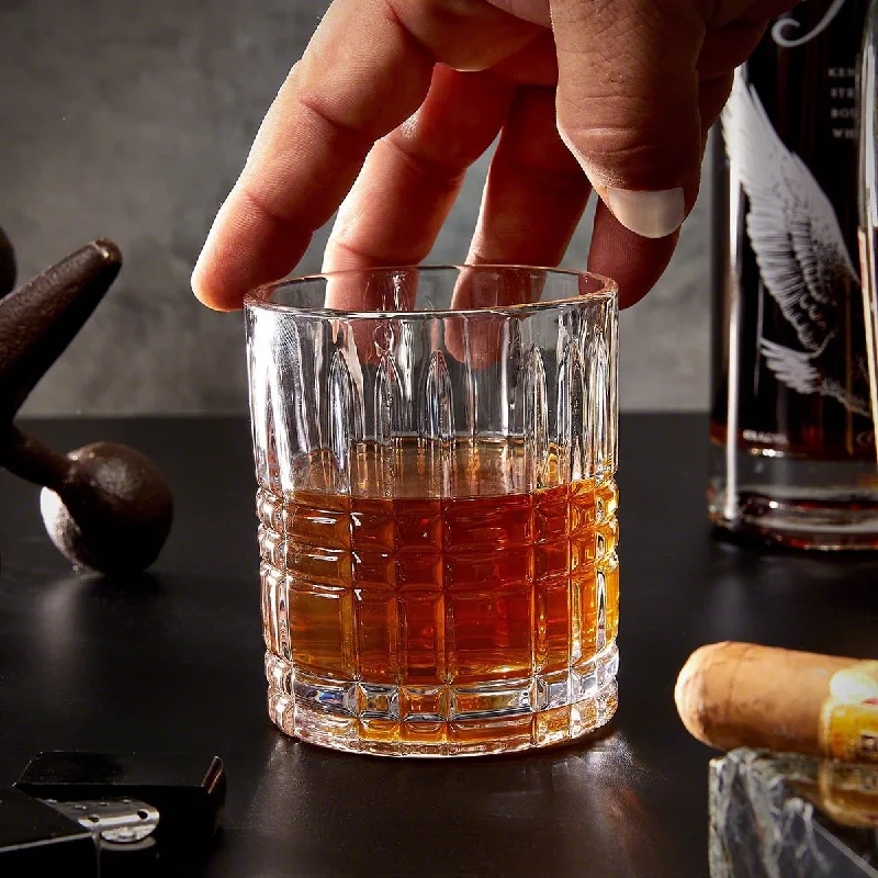 Chic matte mugs for modern style-Dutton Rotating Whiskey Glass