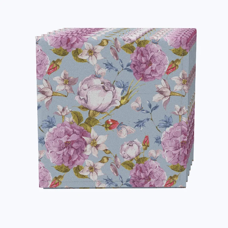 Lightweight aluminum trays for parties-Butterfly Vintage Floral Napkins