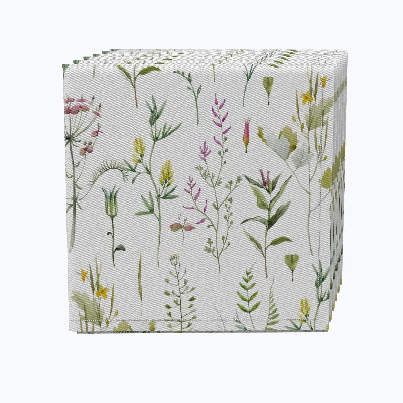 Small ceramic plates for snacks-Botanical Stripe Napkins