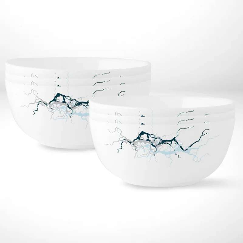 Designer mini plates for appetizers-Larah by Borosil Sara Veg Bowl Set