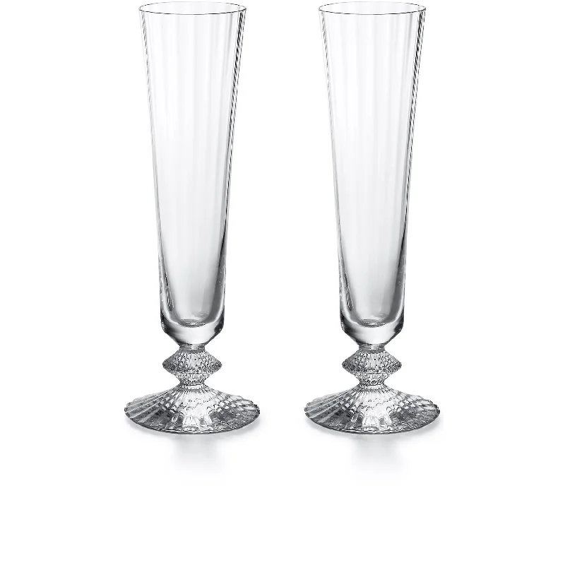 Mini espresso cups for home-Mille Nuits Champagne Flute, Set of 2