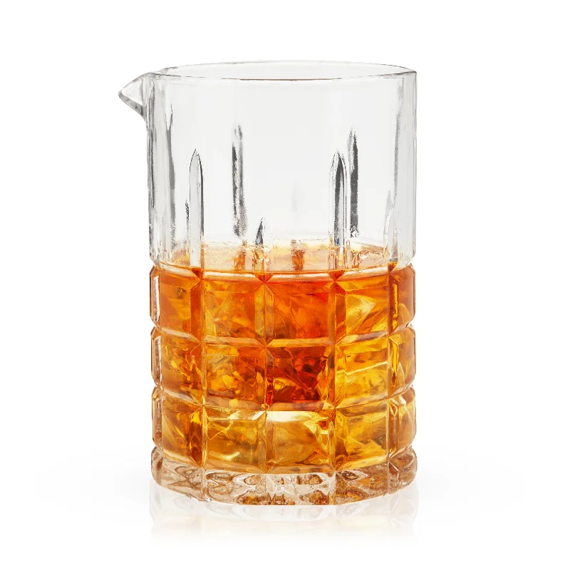 High-quality porcelain cups for guests-Highland Crystal Mixing Glass