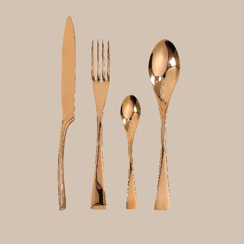 Trendy metallic dinner bowls-Cutlery Set