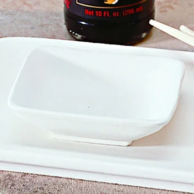 Oversized bowls for family dinners-Sushi Sauce Dish (Square)