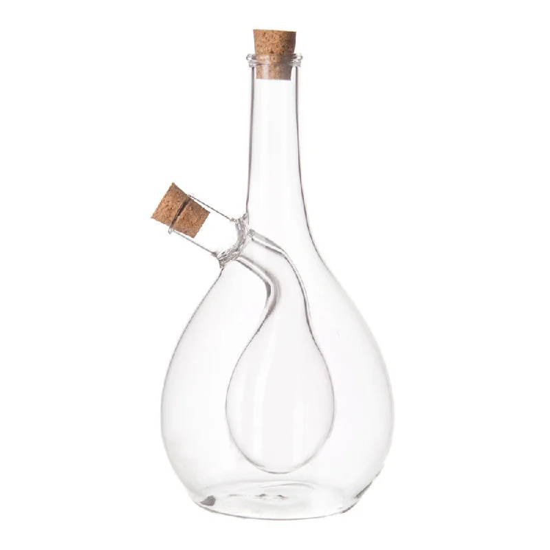 Designer dinnerware with bold designs-Glass Oil & Vinegar Bulb Bottle 480ml