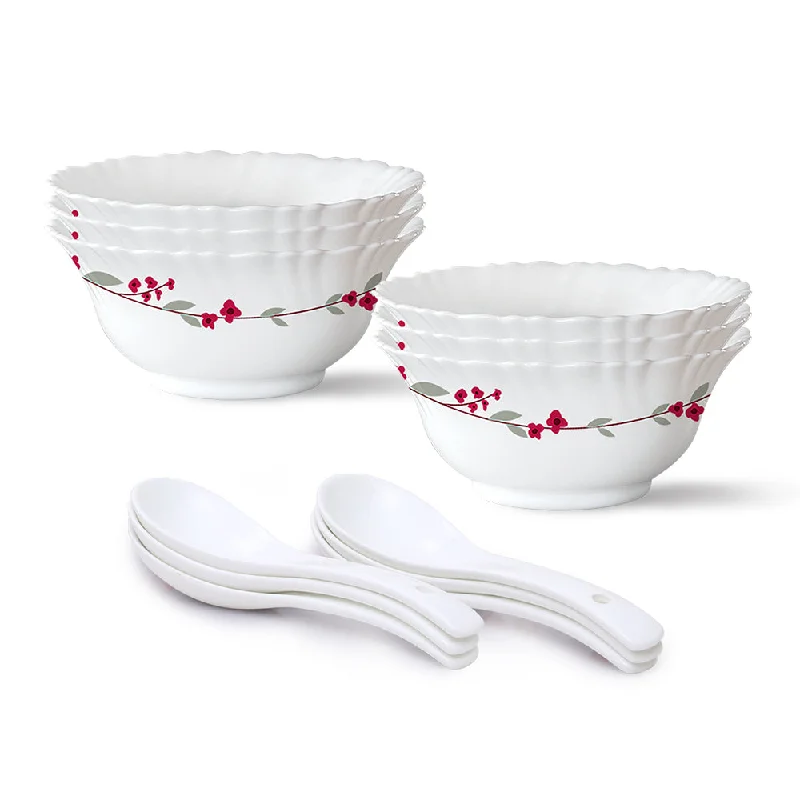 High-quality glass plates for meals-Larah by Borosil Verona Soup Bowl Set