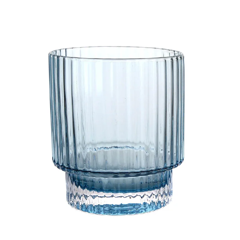 High-quality glass plates for meals-Glass Tumbler Optic Blue 290ml