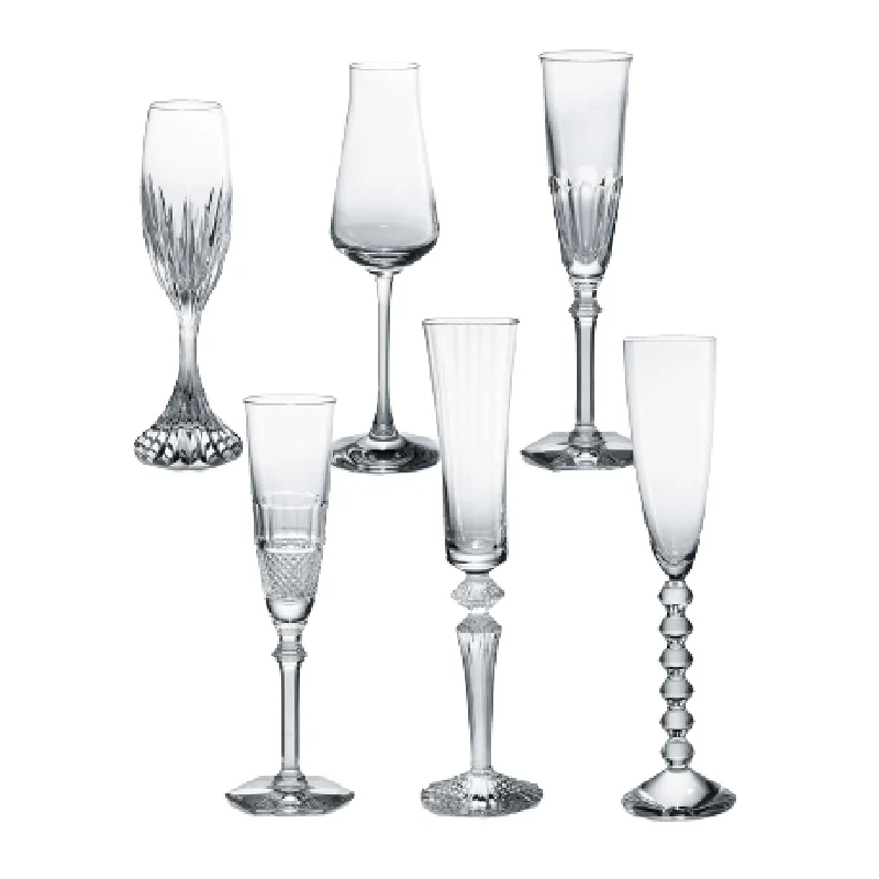 Casual glass tumblers for daily use-Bubble Box, Set of 6 Flutes