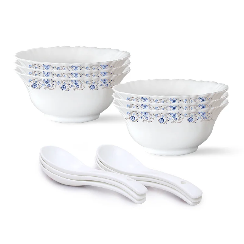 High-quality porcelain dinnerware sets-Larah by Borosil Mist Soup Bowl Set