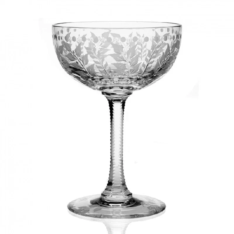 Affordable glass cups for parties-Fern Champagne Coupe