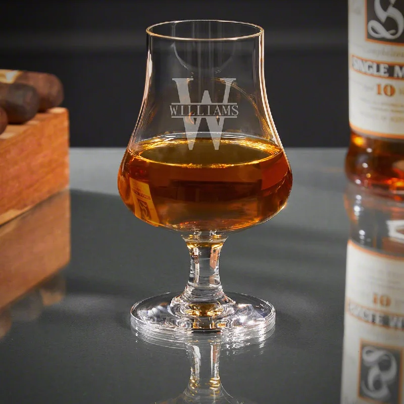 Eco-friendly bamboo cups for travel-Personalized Whiskey Nosing Glass