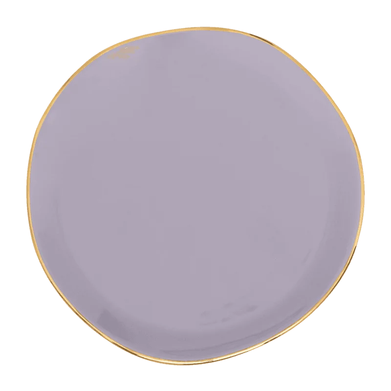 Designer dinner plates with patterns-Good Morning plate Ø17 cm - Lila