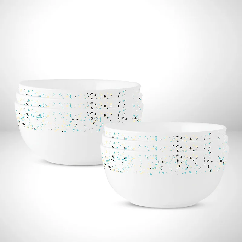 Chic matte trays for modern kitchens-Larah by Borosil Riva Soup Bowl Set