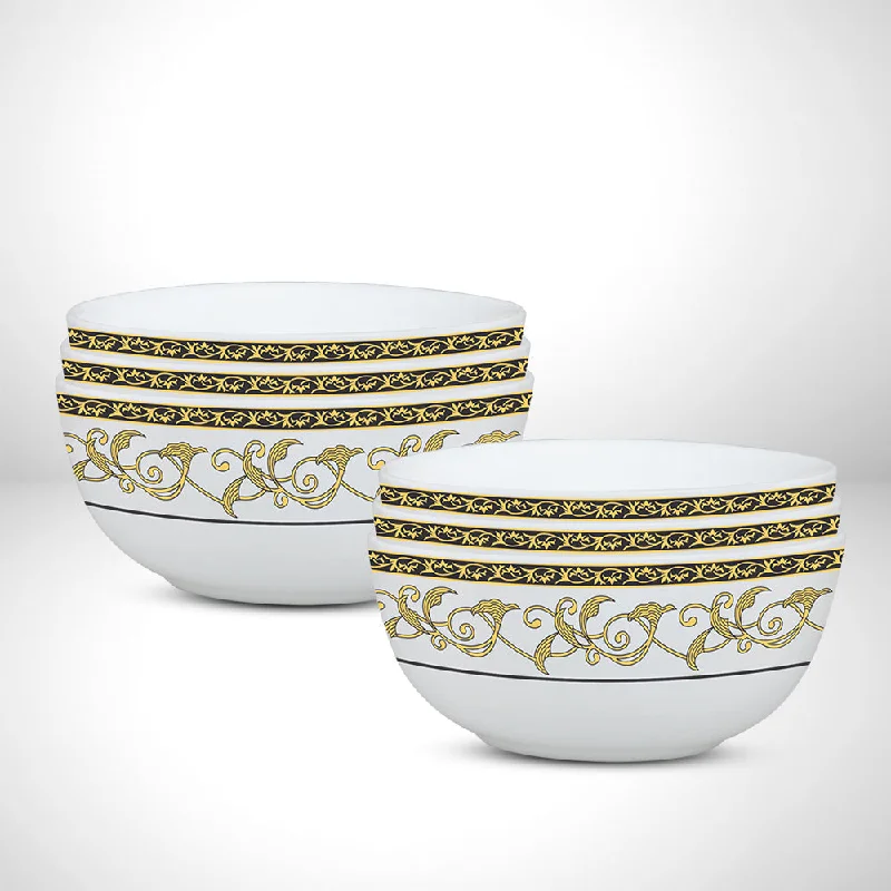 Compact stainless steel trays-Larah by Borosil Royale Soup Bowl Set