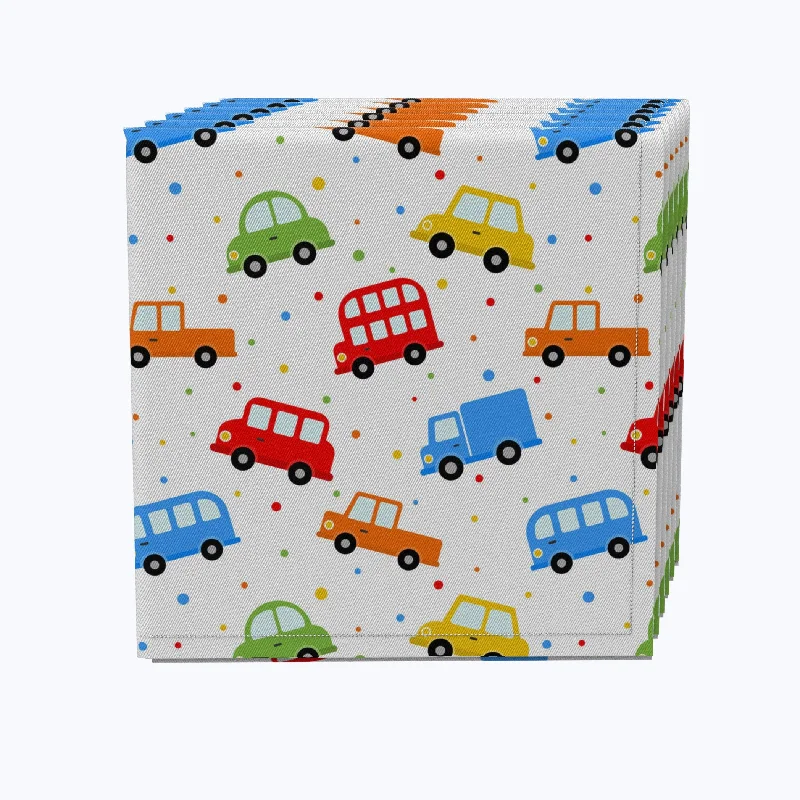 Soft-touch plastic dishes for kids-Automobile Repeat Napkins