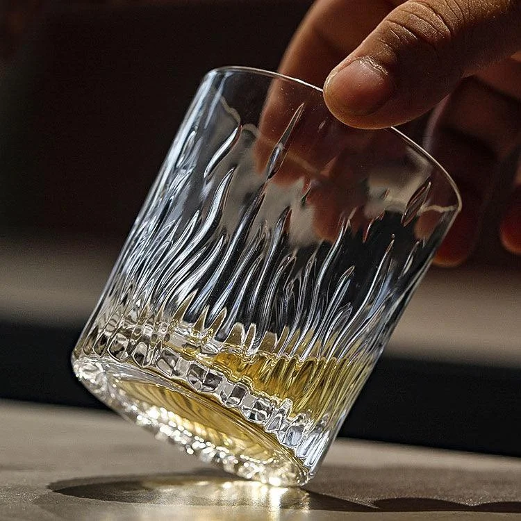 Oversized tumblers for hydration-Ice Burg Shaped Whiskey Glasses