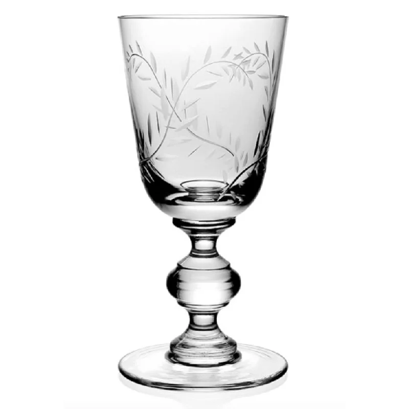 Large glass cups for iced drinks-Jasmine Footed Wine Glass