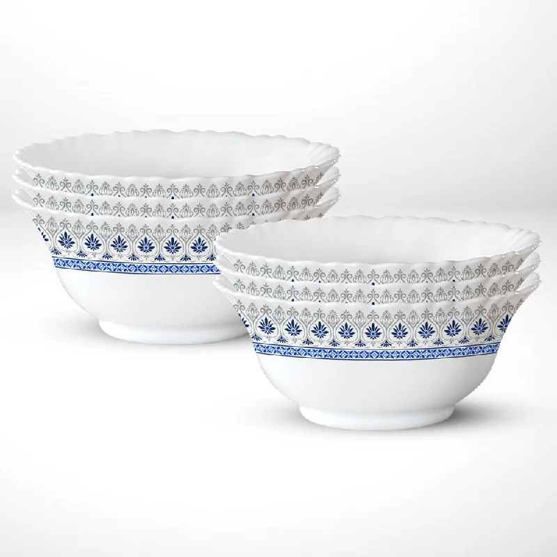 Luxury glass dinnerware for parties-Larah by Borosil Ocean Veg Bowl Set