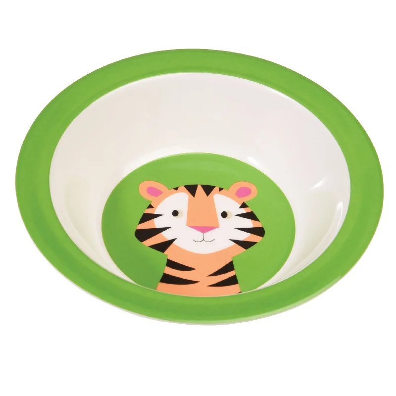 Casual ceramic trays with quotes-Rex Tiger Melamine Bowl