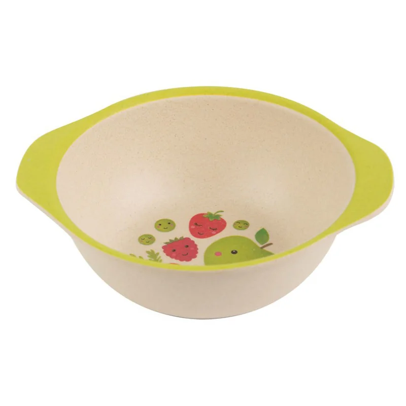 Designer porcelain trays with handles-RJB Stone Happy Fruit & Veg Kid's Bowl