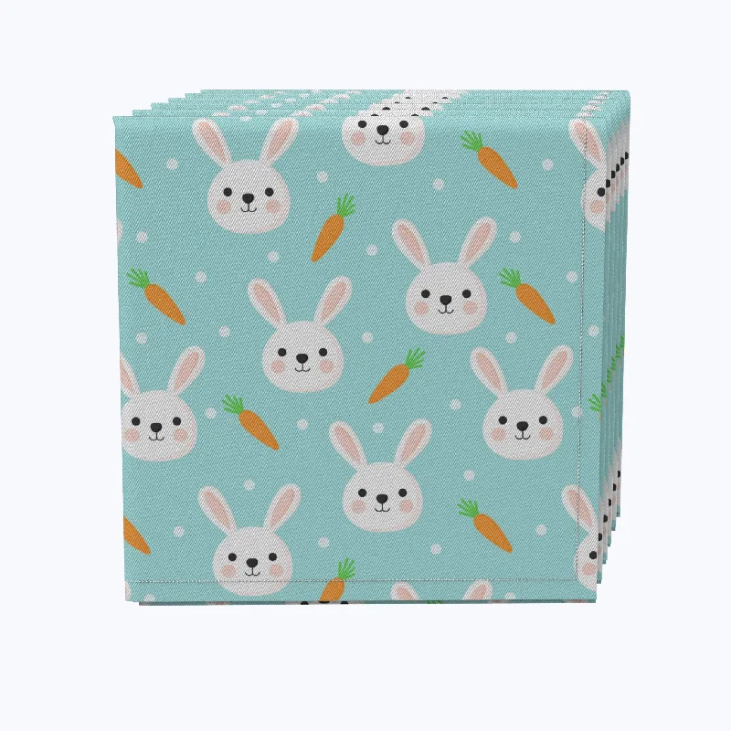 Stylish cutlery sets for modern kitchens-Easter Rabbits Celebration Napkins