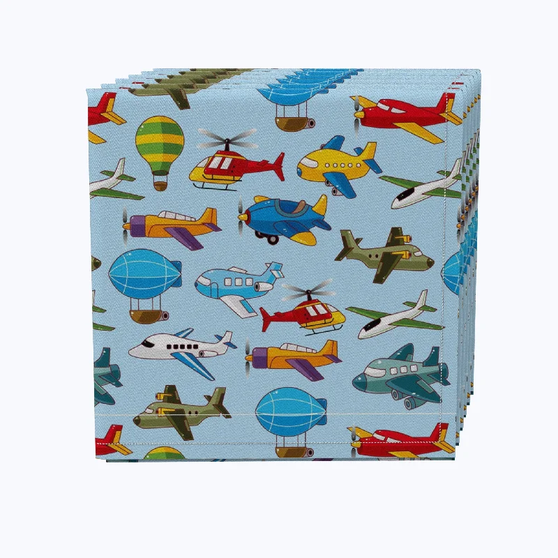 Waterproof dinnerware for camping-Aircrafts Napkins