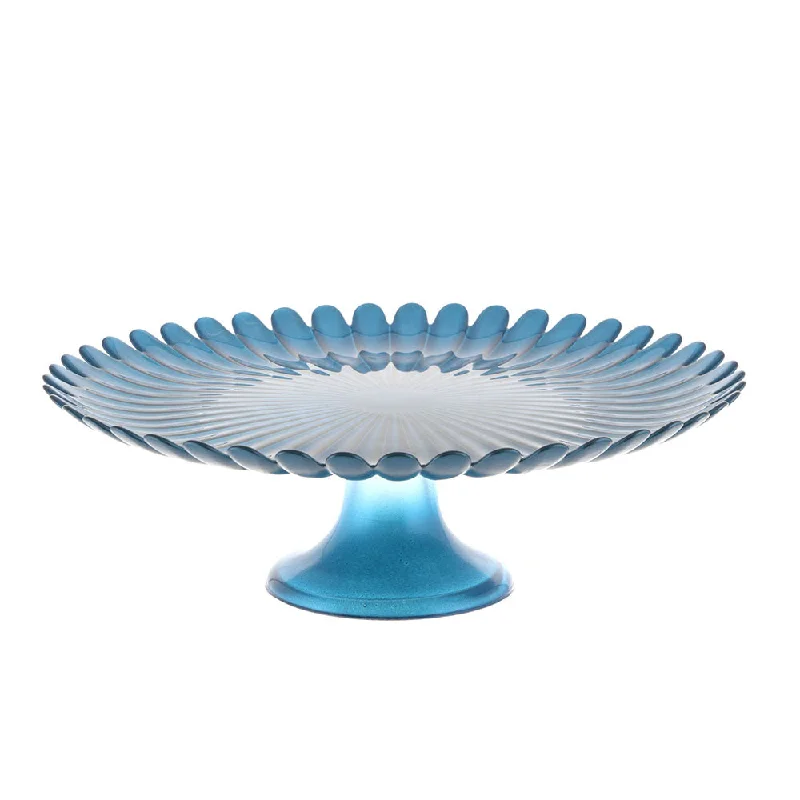 Affordable stainless steel cutlery sets-CAKE STAND Rola Cornflower Blue 33cm