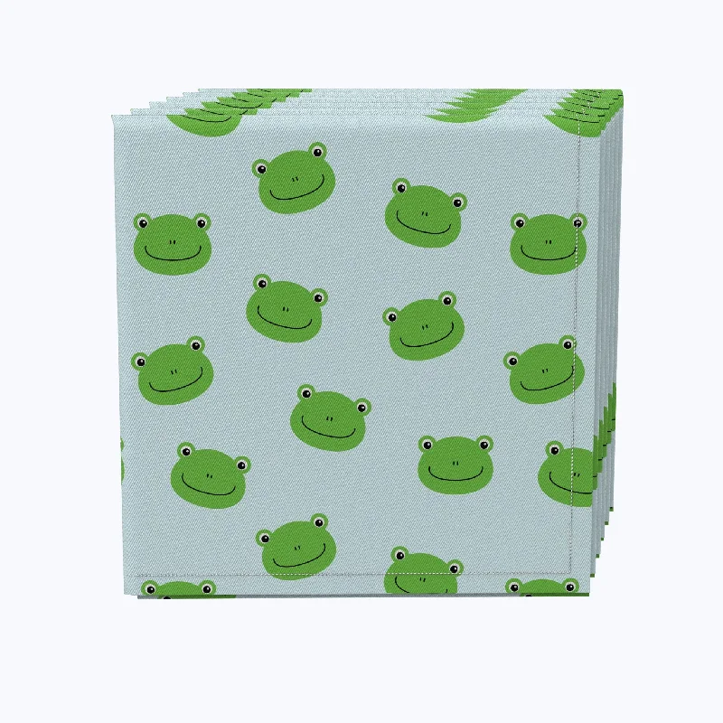 Eco-friendly bamboo plates for picnics-Ribbit Ribbit Napkins