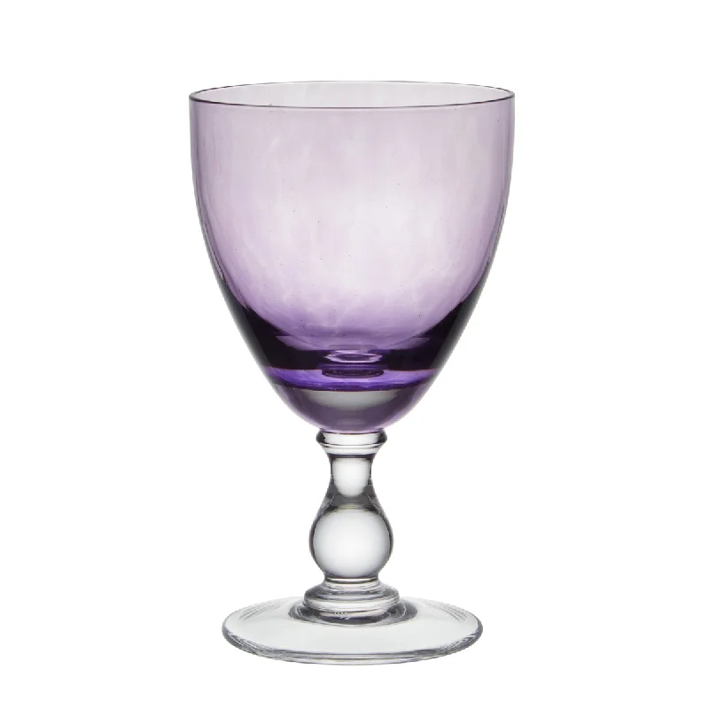 Elegant teacups with floral designs-Jewel Wine Glass Small Amethyst