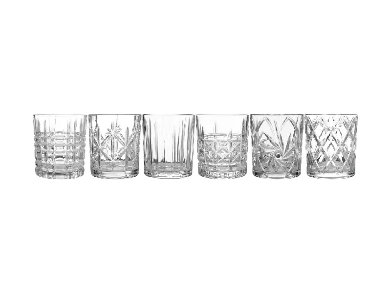 Reusable silicone cups for parties-Maxwell & Williams Cocktail & Co Mixologist Double Old Fashion 320ML Set of 6 Gift Boxed