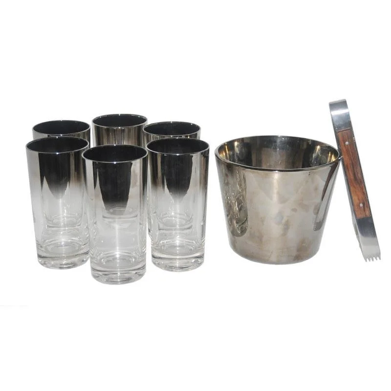 Stylish cutlery sets for modern kitchens-Mercury Fade Ice Bucket Set