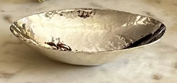 Durable serving bowls for gatherings-Silver Snack Bowl