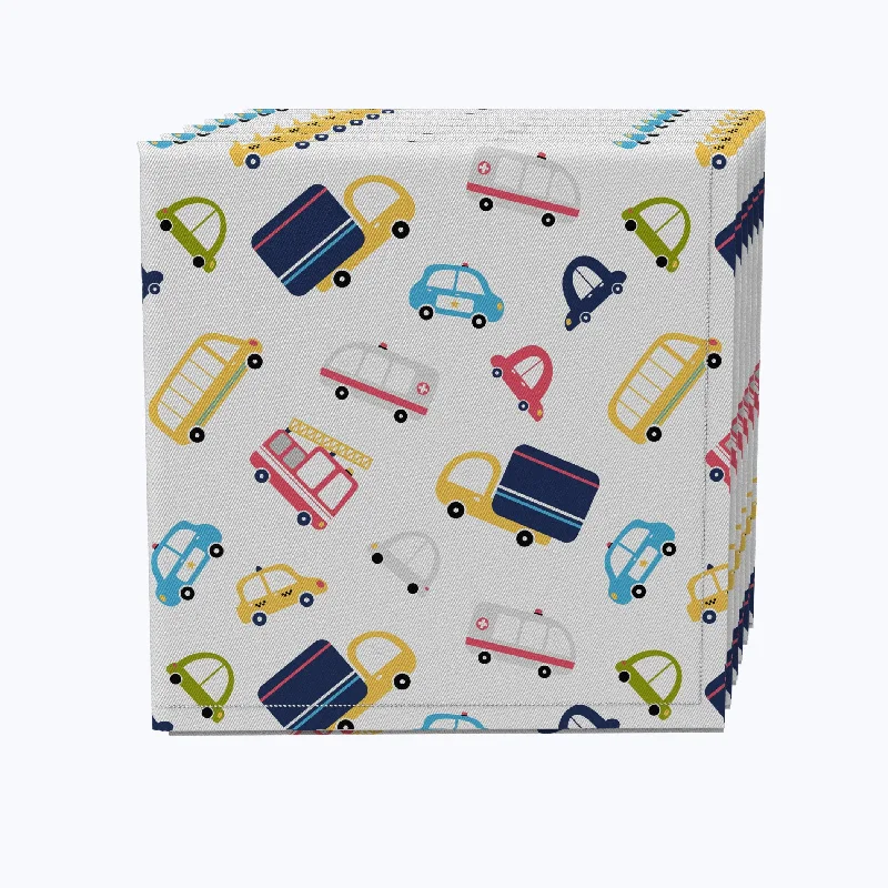 Affordable ceramic plates for home-Cartoon Cars Napkins