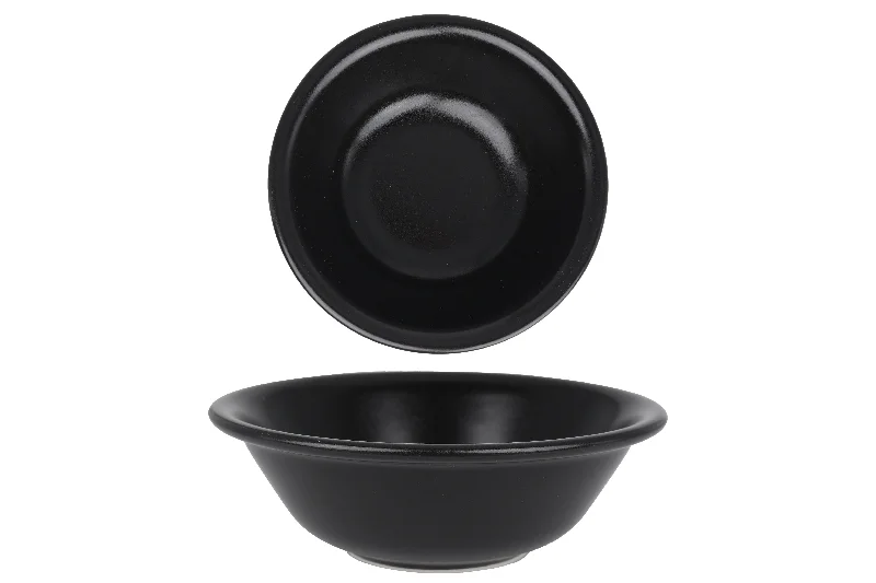 Chic matte trays for modern kitchens-Notte Bowl 16 cm (400cc)