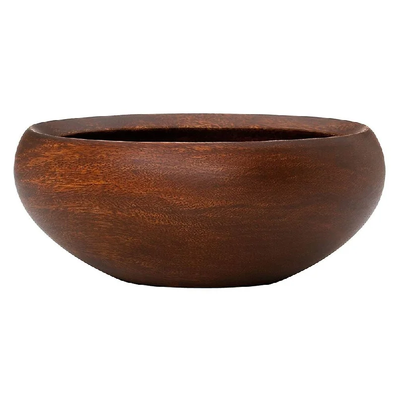 Casual melamine trays for outdoors-Dansk Wood Classics Individual Salad Bowl - Brown - 6" x 6" x 6.75"