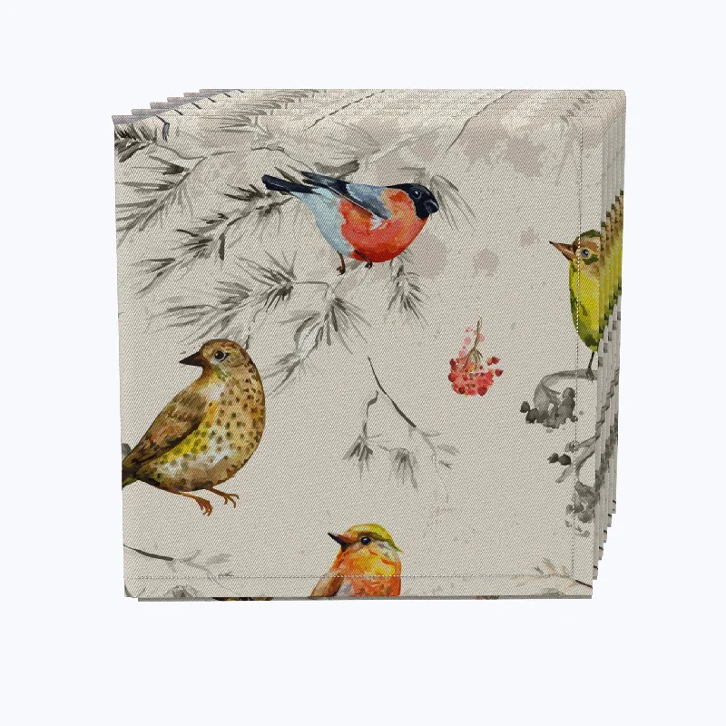 Lightweight aluminum trays for parties-Bird Watch Napkins