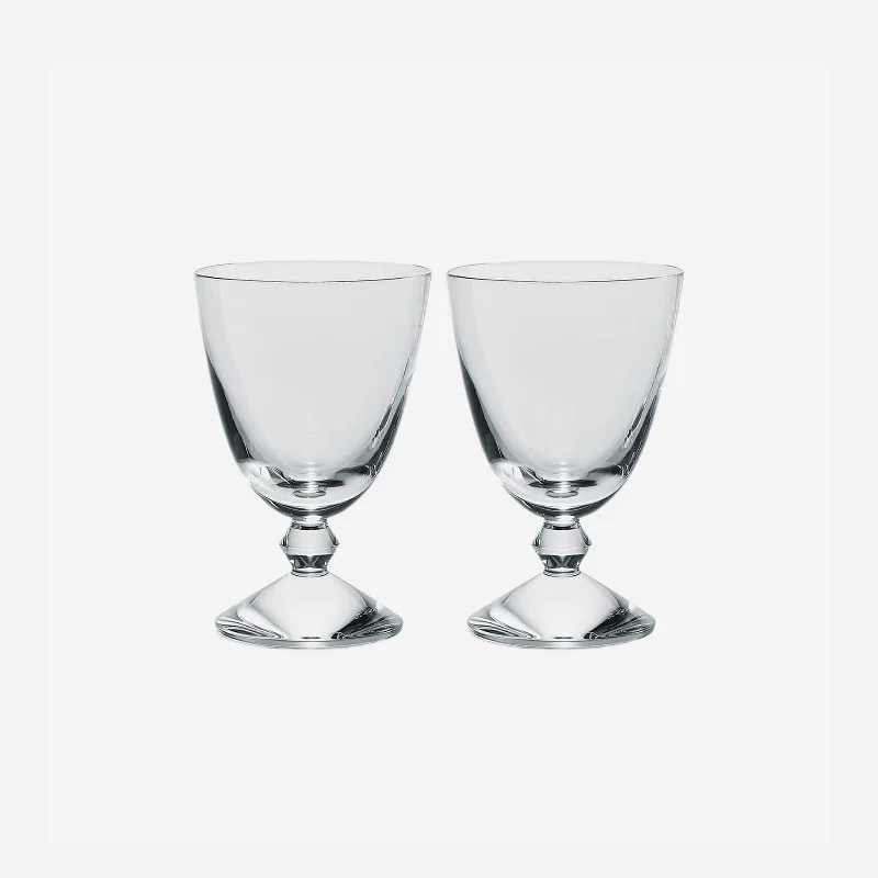 Affordable plastic tumblers for parties-Véga Glass Clear - Set of 2