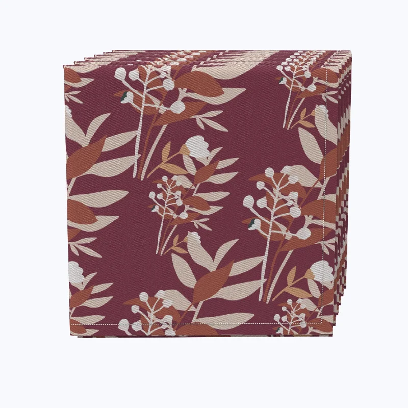 Casual glass platters for daily use-Autumn Branches Napkins