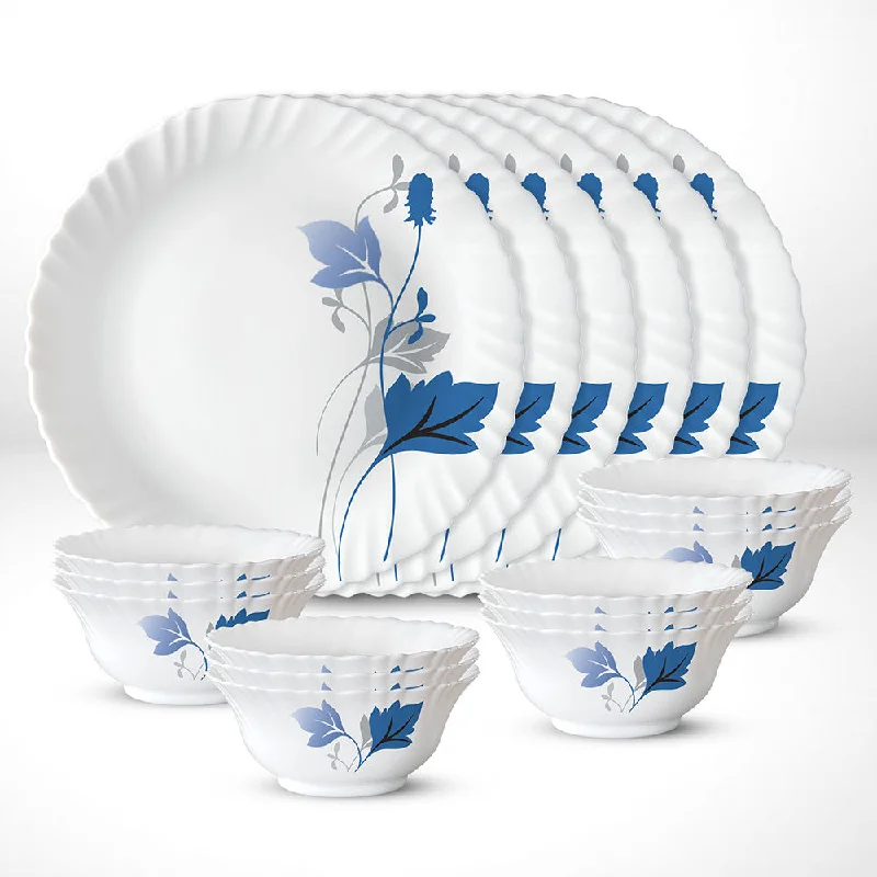 Elegant glass bowls for desserts-Larah by Borosil Ageria Thali Set