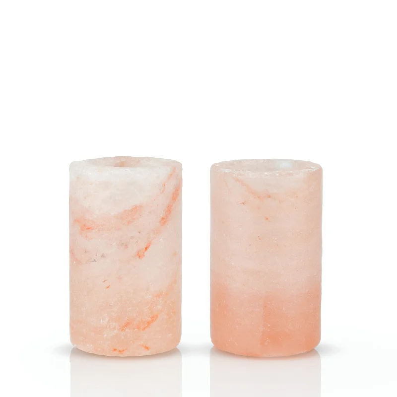 Multi-use tumblers for outdoor events-Himalayan Salt Shot Glasses Set of 2